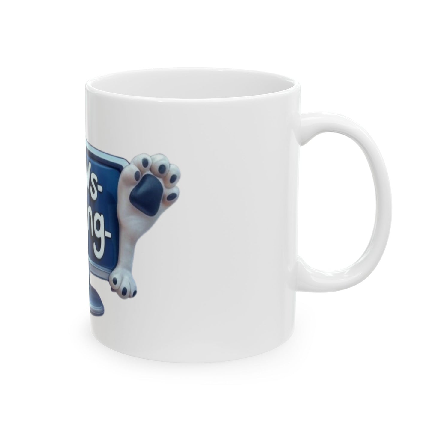 Cute Paws-ating Ceramic Mug | Dog Lover Gift | Pet Owner Coffee Tea Cup | Funny Animal Mug | Dog Themed Kitchen Decor | Gift for Animal