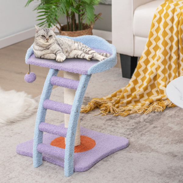 2-layer Cat Tree, Cat Climbing Frame, Plush Cat Tower And Ladder Shape, Shipped By Amazon Shipping, Prohibited For Sale By WALMART