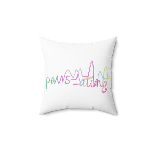 Pawsating Print Pillow | Cozy Home Decor, Pet Lover Gift, Colorful Cushion, Animal Lover Throw, Nursery Decoration