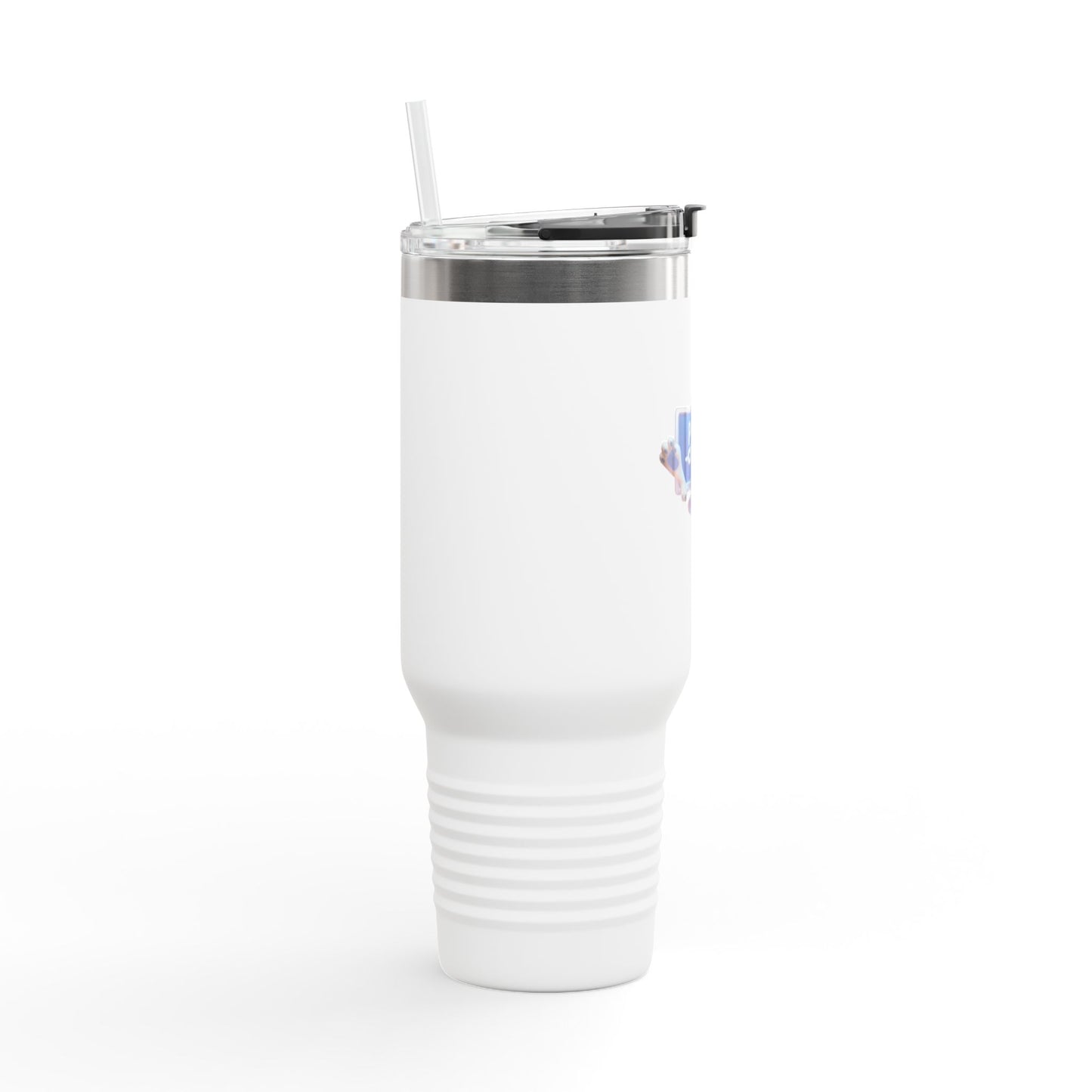 Cute Paws-ating Insulated Travel Mug, 40oz Coffee Cup, Pet Lover Gift, Funny Travel Tumbler, Dog Mom Accessory, Unique Sippy Cup