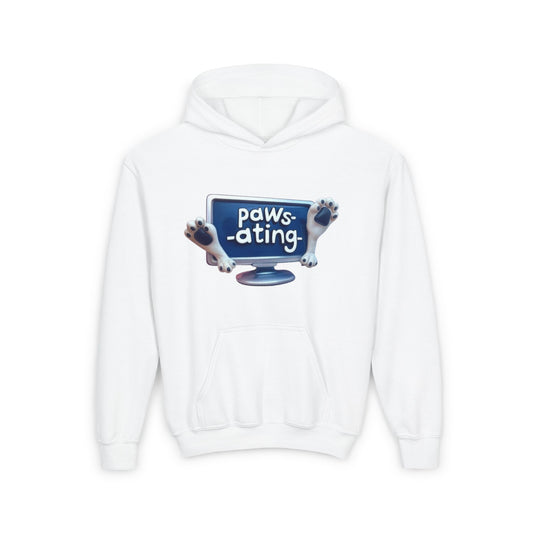 Pawsating Hoodie, Cozy Animal Lover Sweatshirt, Fun Gift for Kids, Perfect for Birthdays, Holidays & Everyday Wear