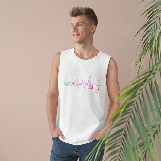 Colorful Pawsating Vibes Unisex Tank, Pet Lover Shirt, Summer Apparel, Gift for