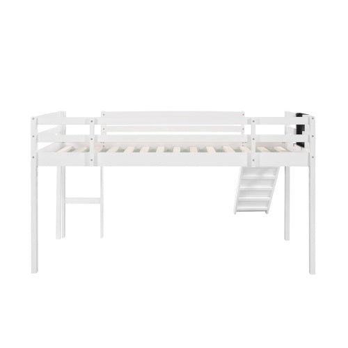 Double Layered Loft Bed With Slide