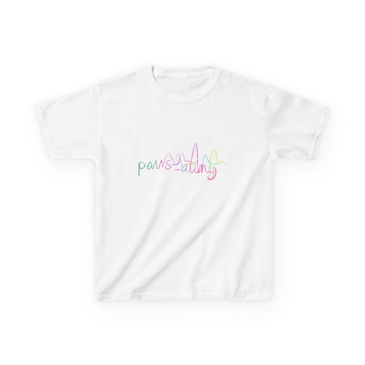 Kids' Paws-ating Tee - Fun Animal Vibe, Paw Lovers Gift, Cute Kids Shirt, Pet Lovers Apparel, Birthday Gift for Kids