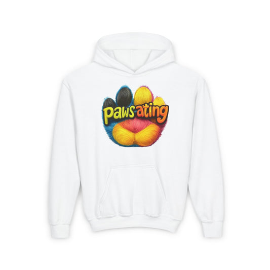 Pawsating Kids Hoodie, Fun Animal Sweatshirt, Perfect for Dog Lovers, Cozy Pet Gift, Youth Apparel for Animal Enthusiasts