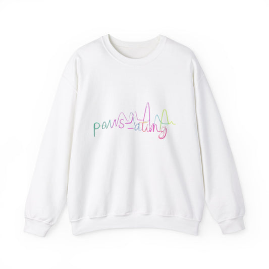 Paws-ating Unisex Crewneck Sweatshirt, Cozy Gift for Animal Lovers, Casual Wear, Pet Appreciation, Everyday Comfort