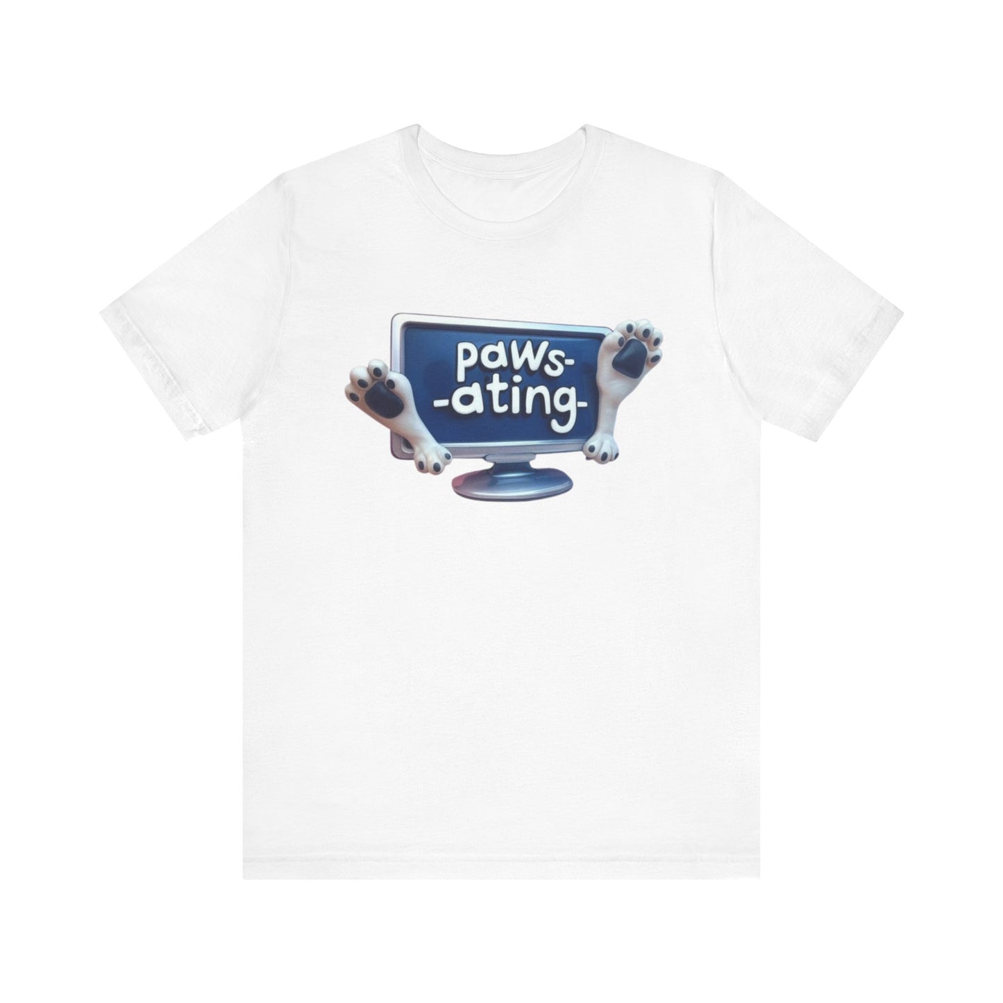 Cute Pet Lover Tee, 'Paws-ating' Design, Fun Gift for Animal Lovers, Casual Wear, Perfect for Birthdays, Anniversaries, and Pet Days