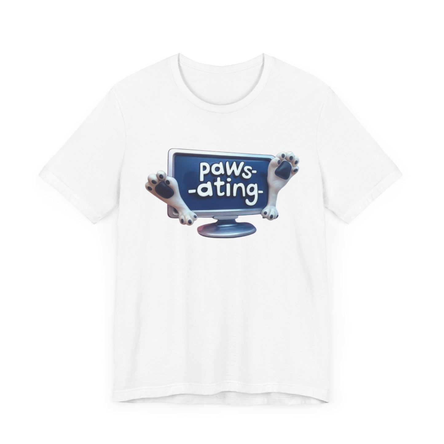 Cute Pet Lover Tee, 'Paws-ating' Design, Fun Gift for Animal Lovers, Casual Wear, Perfect for Birthdays, Anniversaries, and Pet Days
